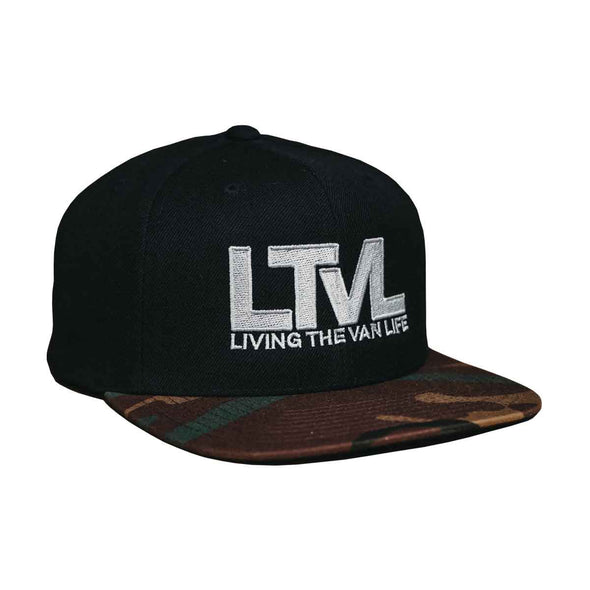 LTVL Snapback Hat // Camo-Black